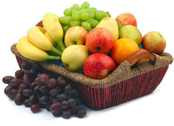 fresh fruit as a table centerpiece